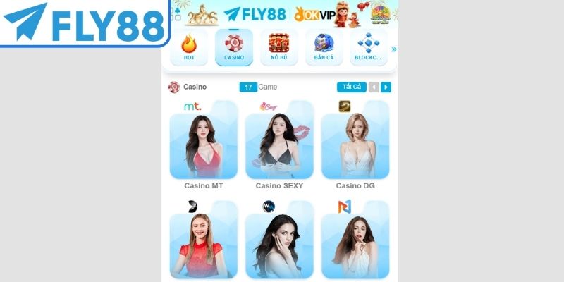 Casino FLY88 được xem là điểm hẹn cực hấp dẫn